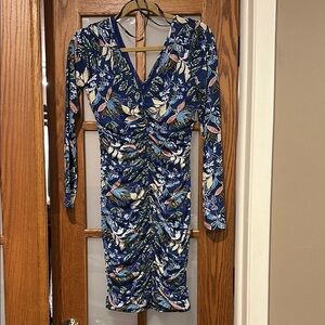Guess Blue and Green Long Sleeve Dress​​​